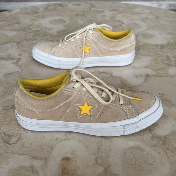 Converse One Star Low 'Beige Yellow' Suede Leather - Picture 7 of 13